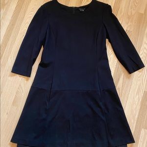 Theory Black mod shift dress 8